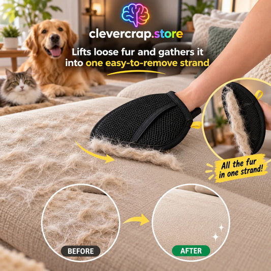 Pet Static Hair Removal Glove – Love Your Pet, Not the Fur They Leave Behind!