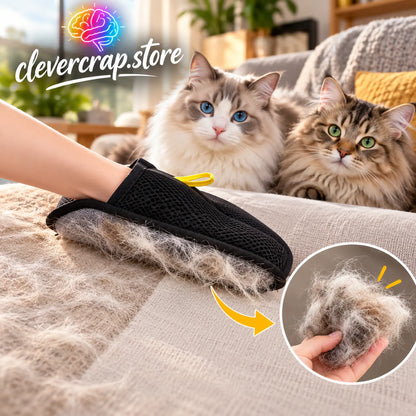 Pet Static Hair Removal Glove – Love Your Pet, Not the Fur They Leave Behind!