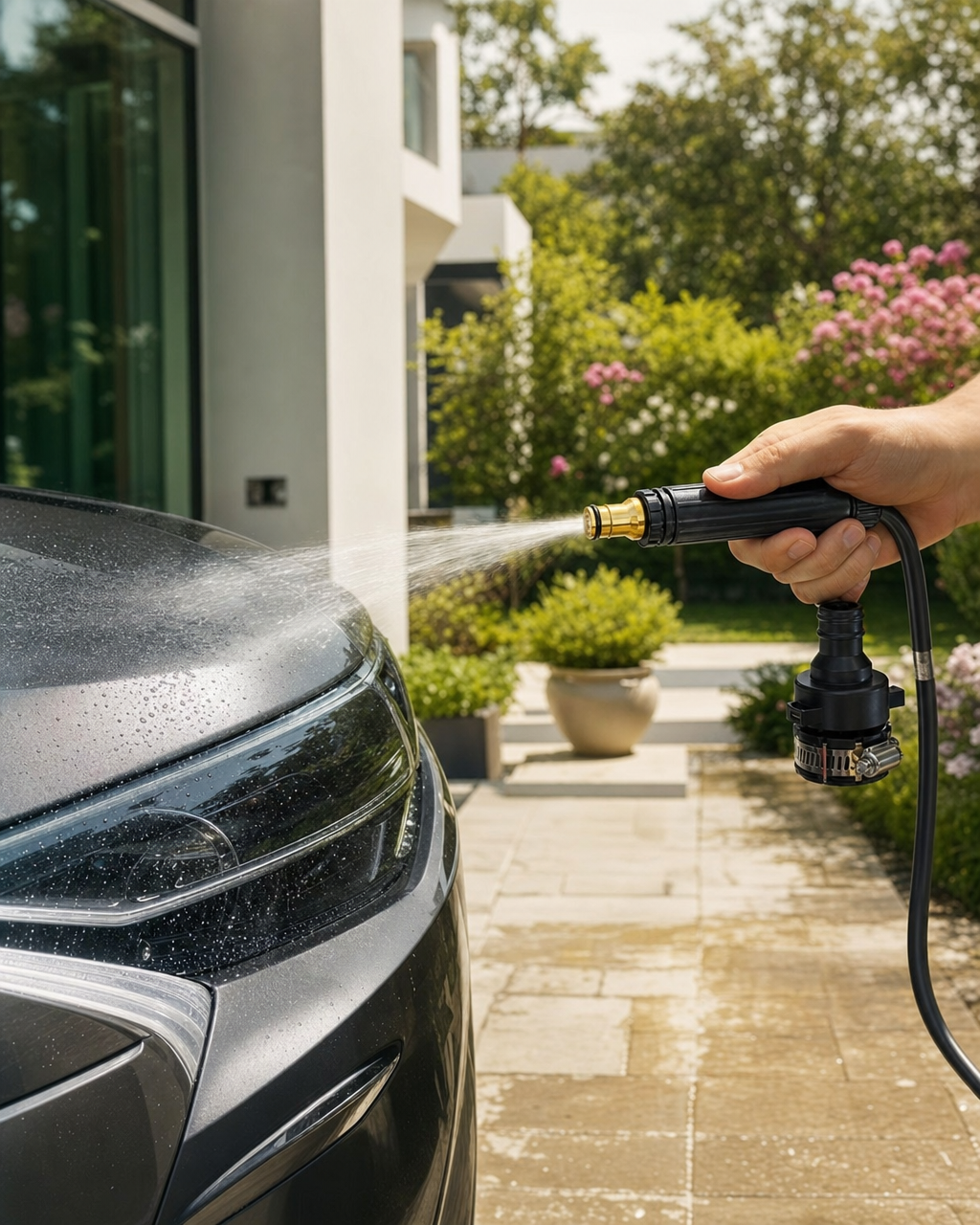 High-Pressure Water Gun – Turn Ordinary Hose Water Into a More Powerful Cleaning Stream